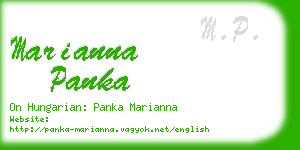 marianna panka business card